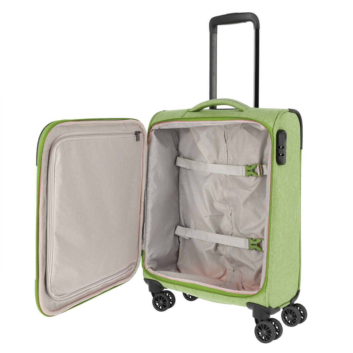 Travelite Boja Grün 4-Rollen Trolley S 55cm