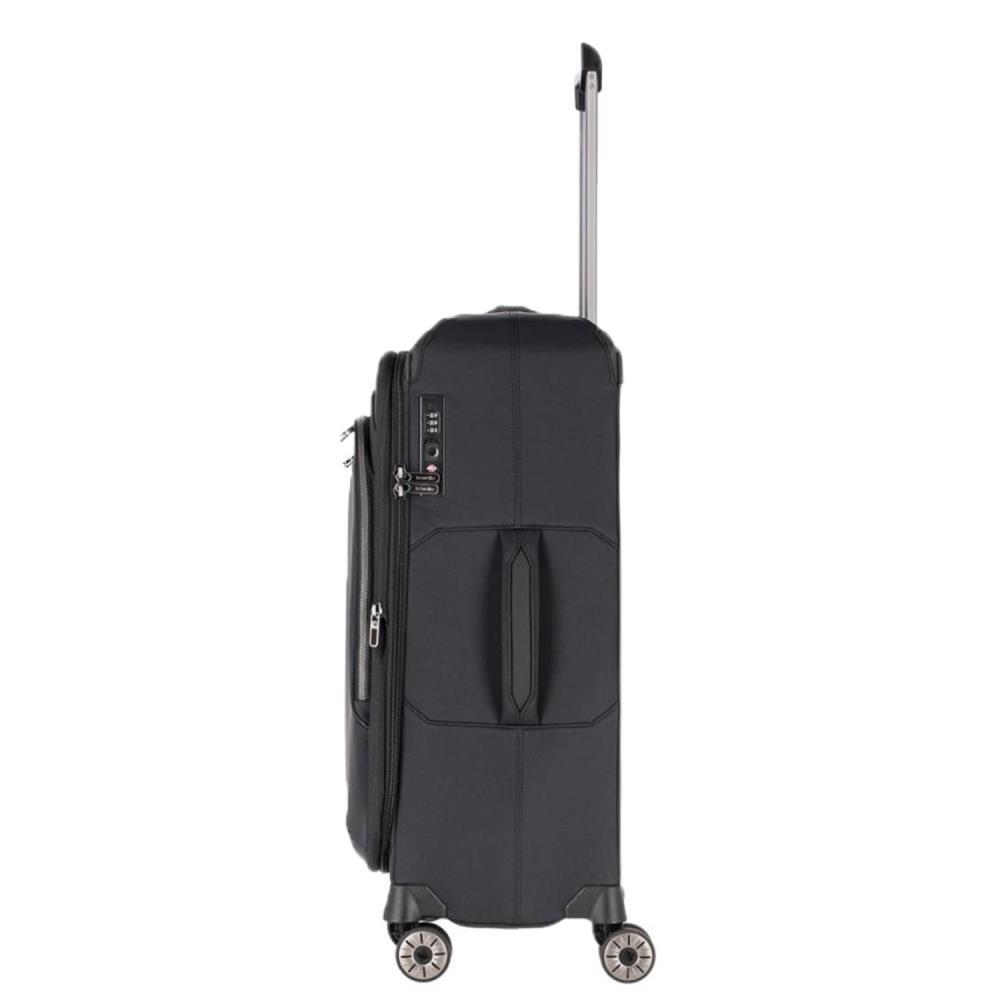 Travelite Priima Schwarz 4-Rollen Trolley M 68 cm