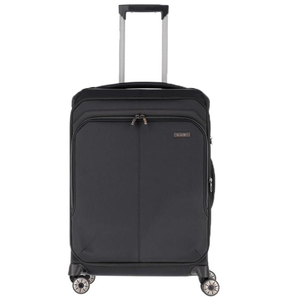 Travelite Priima Schwarz 4-Rollen Trolley M 68 cm