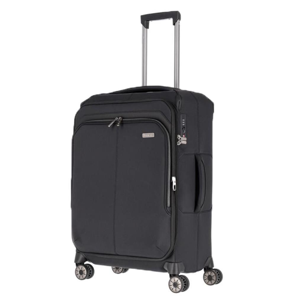 Travelite Priima Schwarz 4-Rollen Trolley M 68 cm