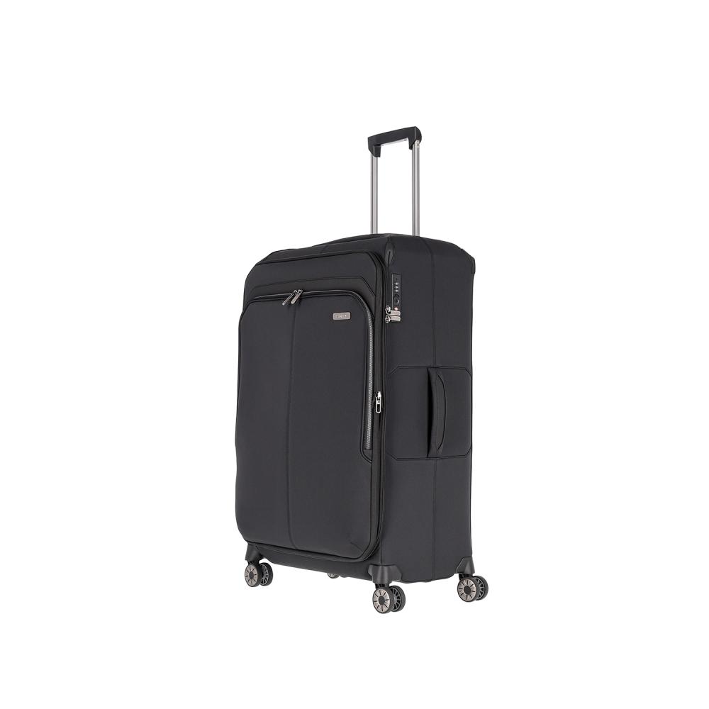 Travelite Priima Schwarz 4-Rollen Trolley L 79 cm