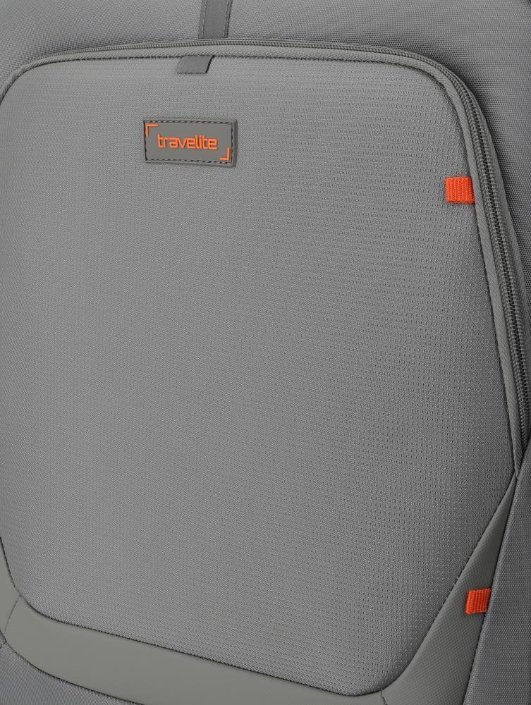 Travelite Umbria Smoky Grey 4 Doppelrollen Trolley M 67 cm