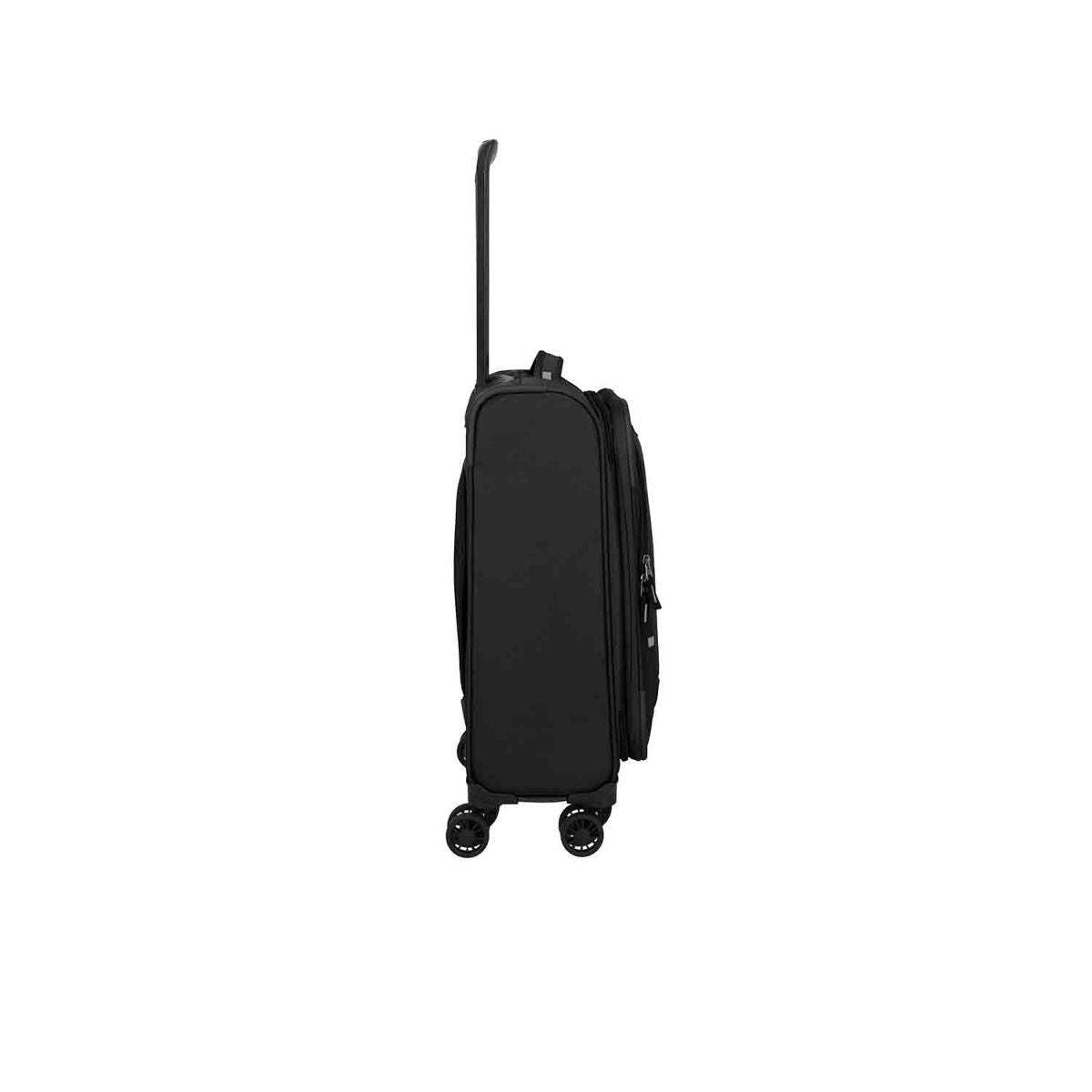 Travelite Umbria Black 4 Doppelrollen Trolley S 55 cm