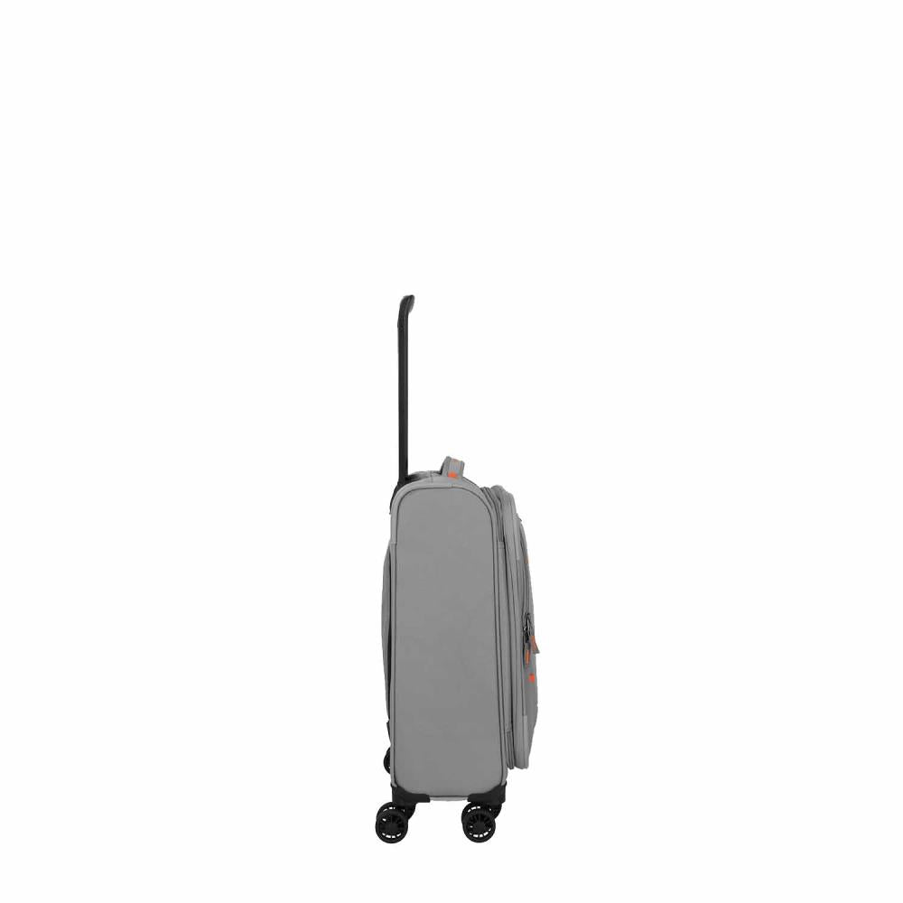 Travelite Umbria Smoky Grey 4 Doppelrollen Trolley S 55 cm