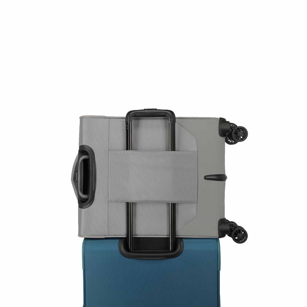 Travelite Umbria Smoky Grey 4 Doppelrollen Trolley S 55 cm