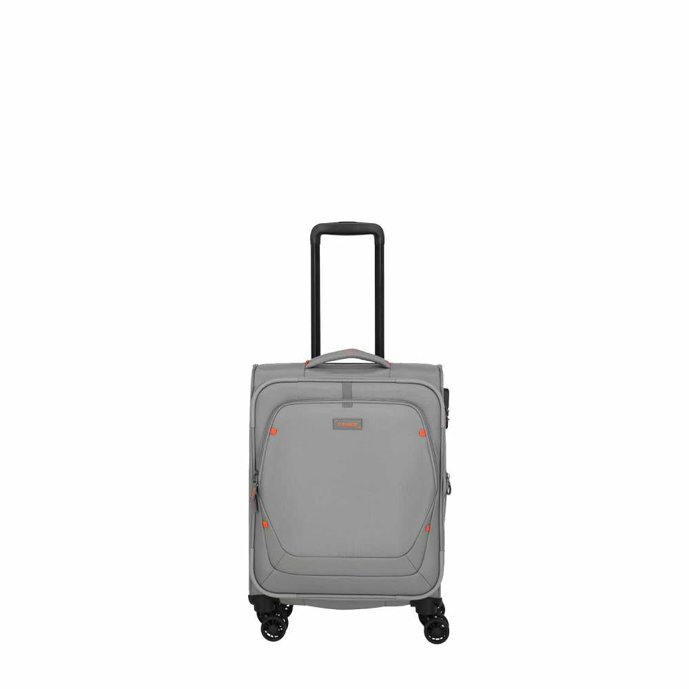 Travelite Umbria Smoky Grey 4 Doppelrollen Trolley S 55 cm