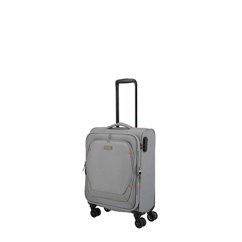 Travelite Umbria Smoky Grey 4 Doppelrollen Trolley S 55 cm
