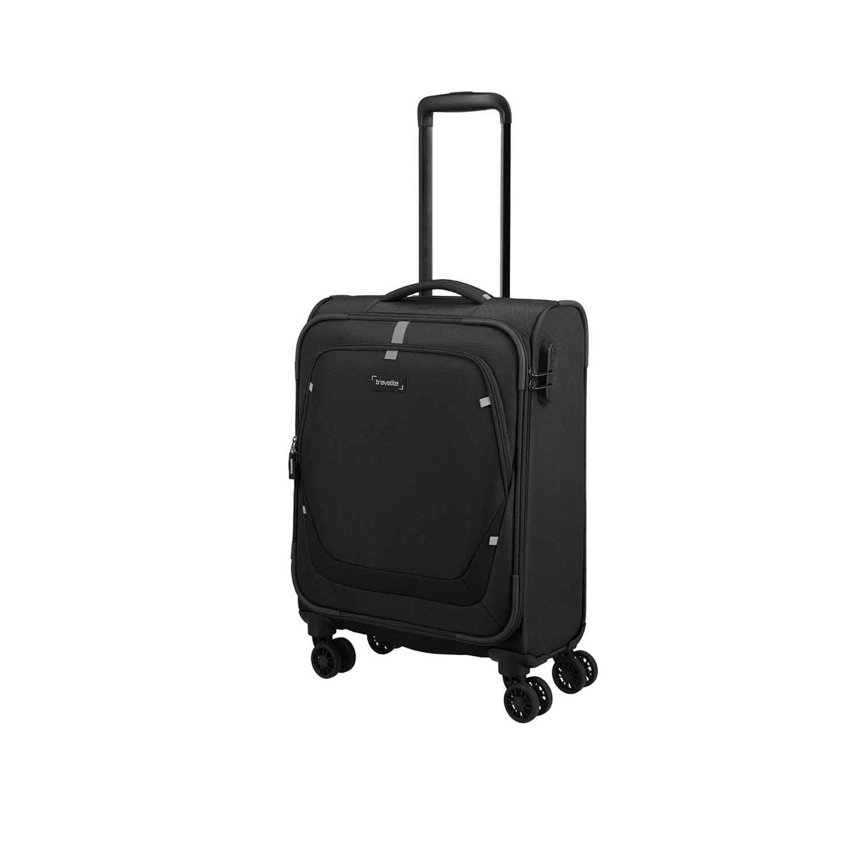 Travelite Umbria Black 4 Doppelrollen Trolley M 67 cm