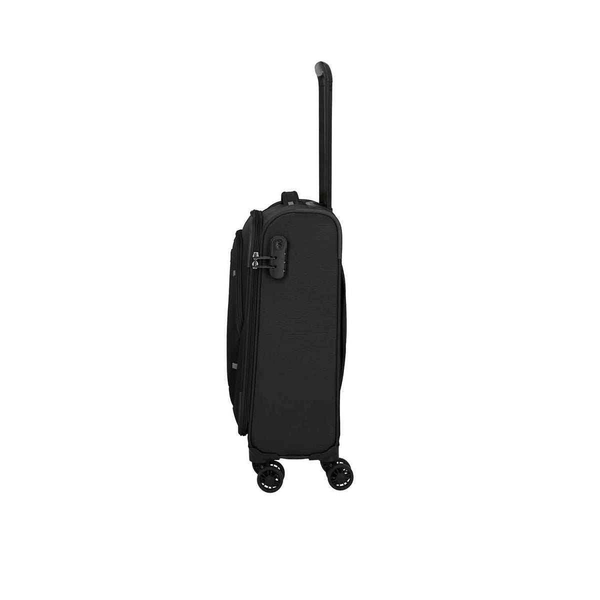Travelite Umbria Black 4 Doppelrollen Trolley M 67 cm
