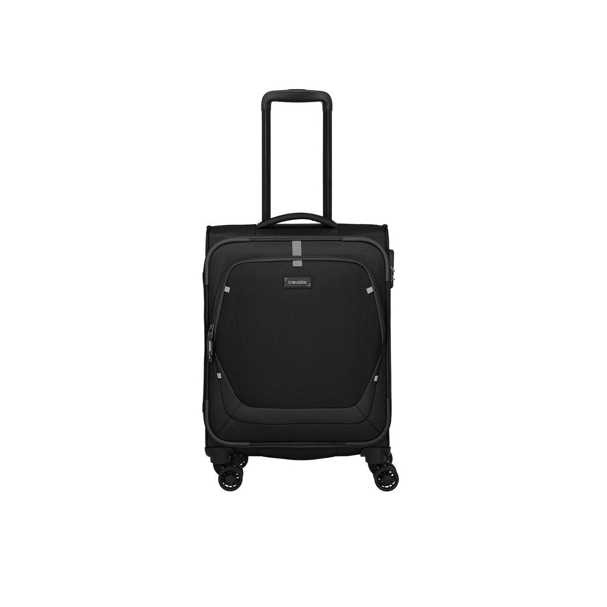 Travelite Umbria Black 4 Doppelrollen Trolley S 55 cm