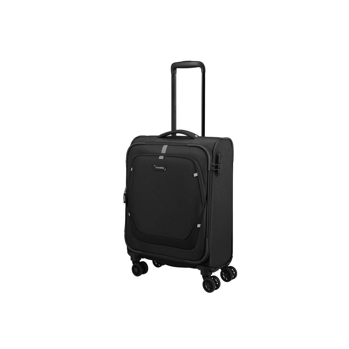 Travelite Umbria Black 4 Doppelrollen Trolley S 55 cm