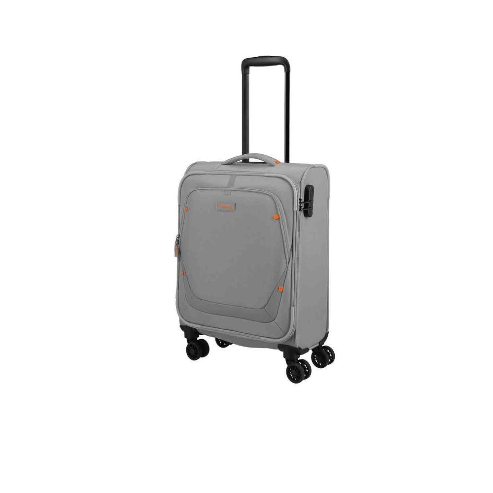 Travelite Umbria Smokey Grey 4 Doppelrollen Trolley S 55 cm
