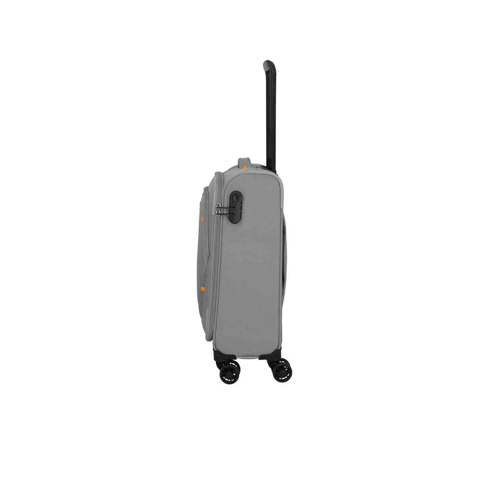 Travelite Umbria Smokey Grey 4 Doppelrollen Trolley S 55 cm