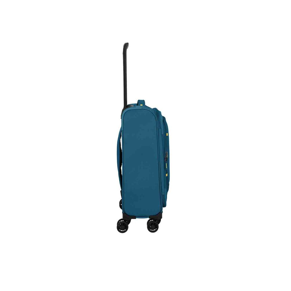Travelite Umbria Petrol 4 Doppelrollen Trolley S 55 cm