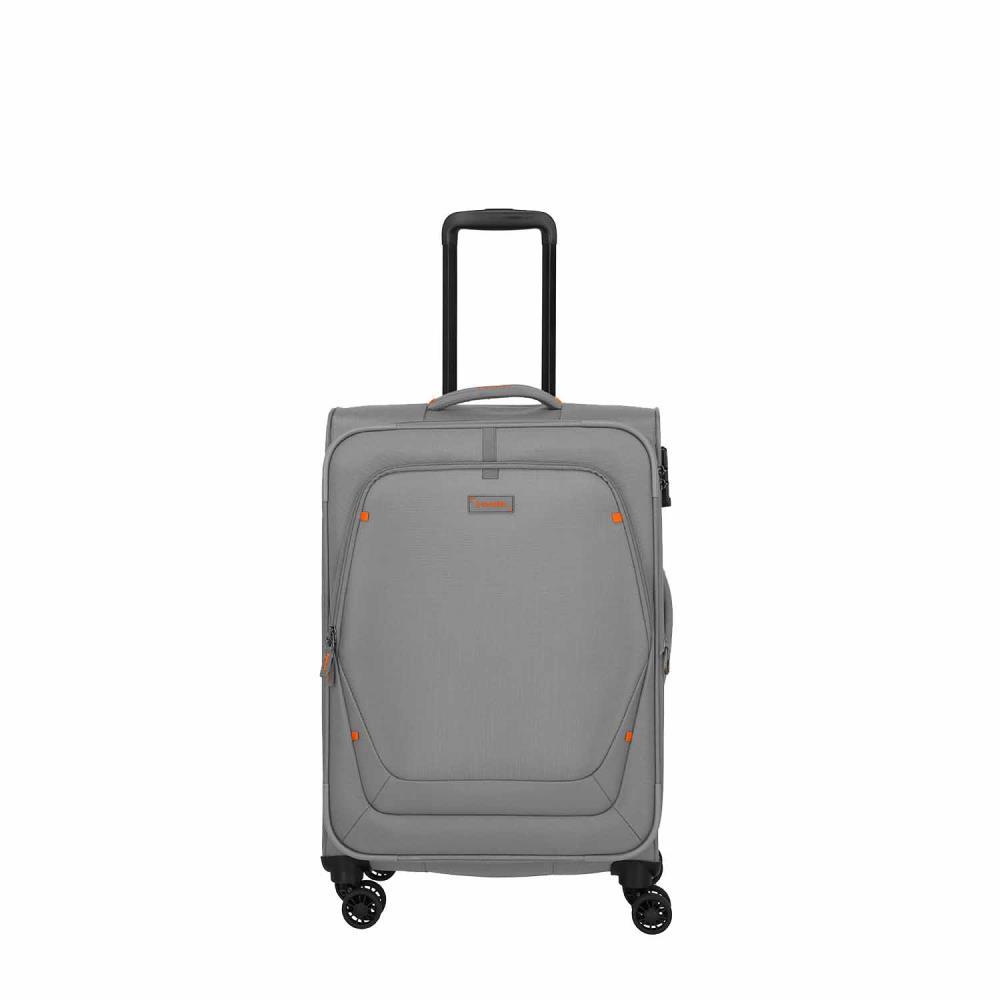 Travelite Umbria Smoky Grey 4 Doppelrollen Trolley M 67 cm