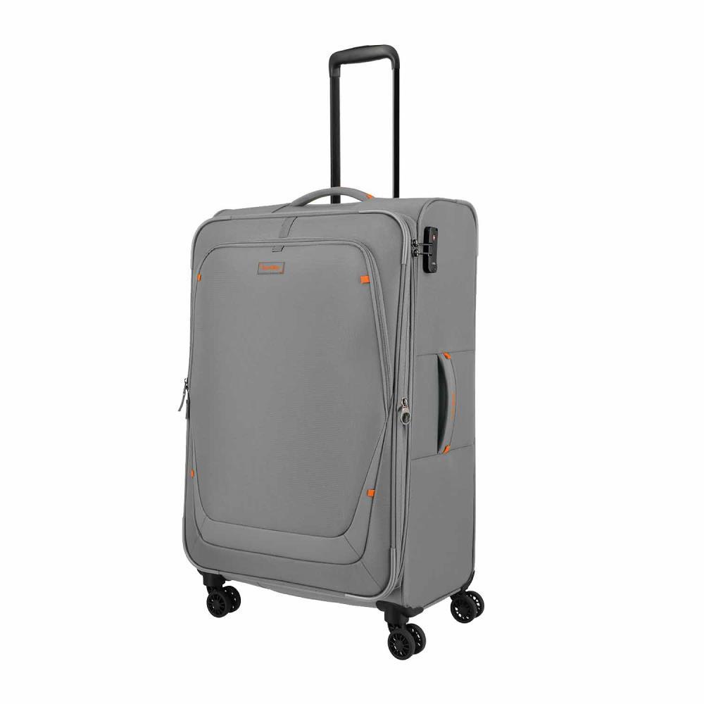 Travelite Umbria Smoky Grey 4 Doppelrollen Trolley L 77 cm