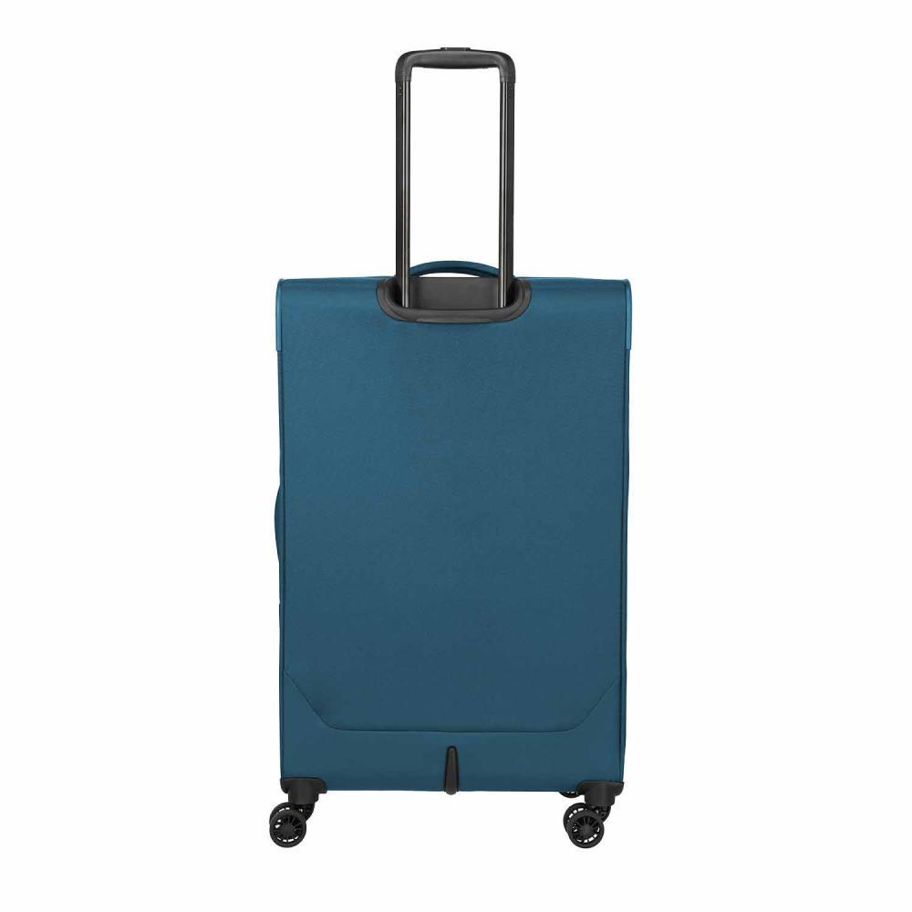 Travelite Umbria Petrol 4 Doppelrollen Trolley L 77 cm