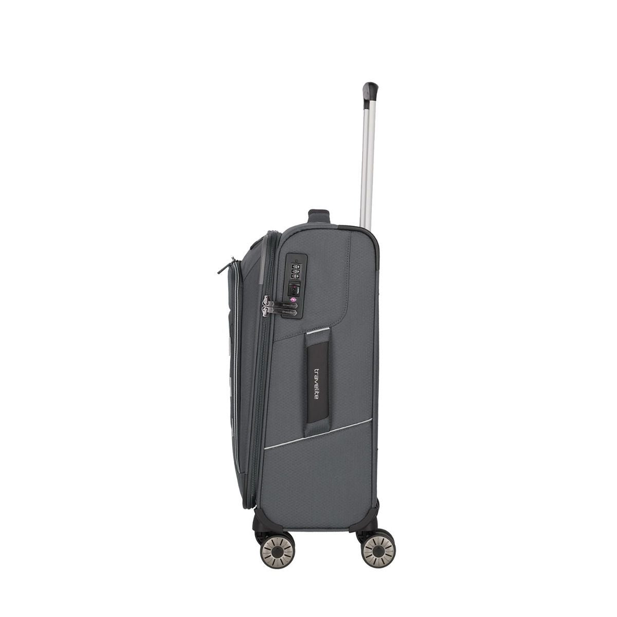 Travelite Skaii Gipfelgrau 4-Rollen Trolley S 55cm