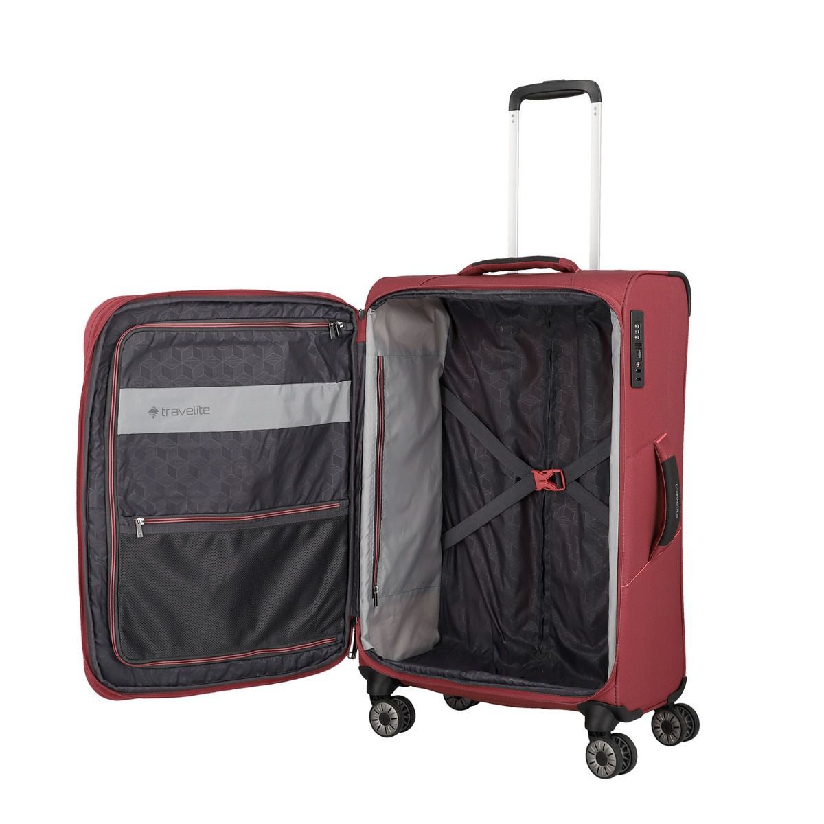 Travelite Skaii Abendrot 4-Rollen Trolley M 67cm