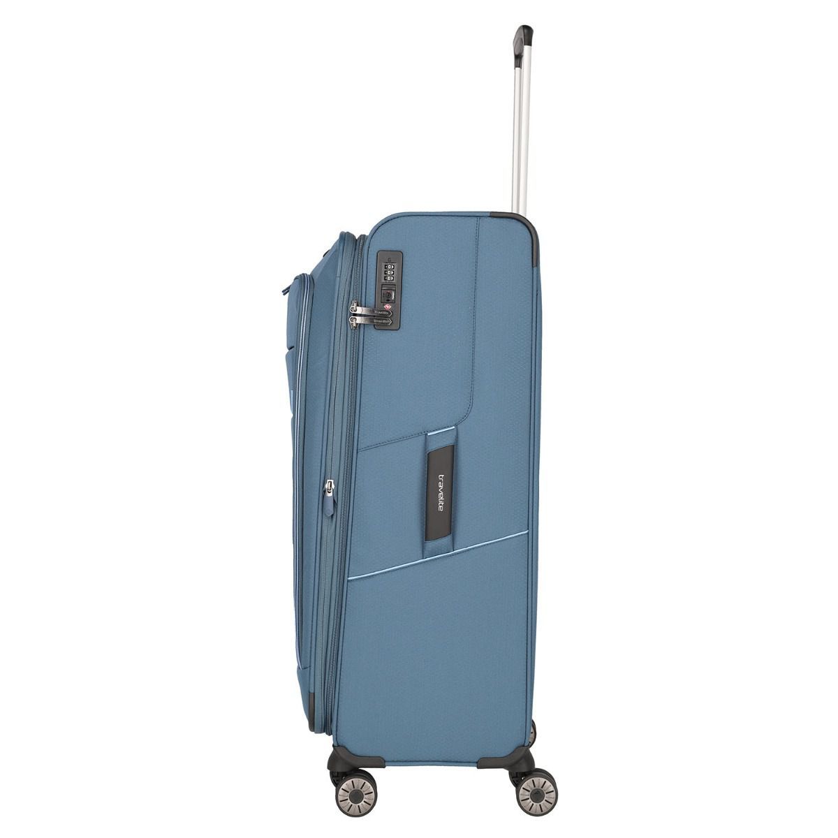 Travelite Skaii Panoramablau 4-Rollen Trolley L 78cm