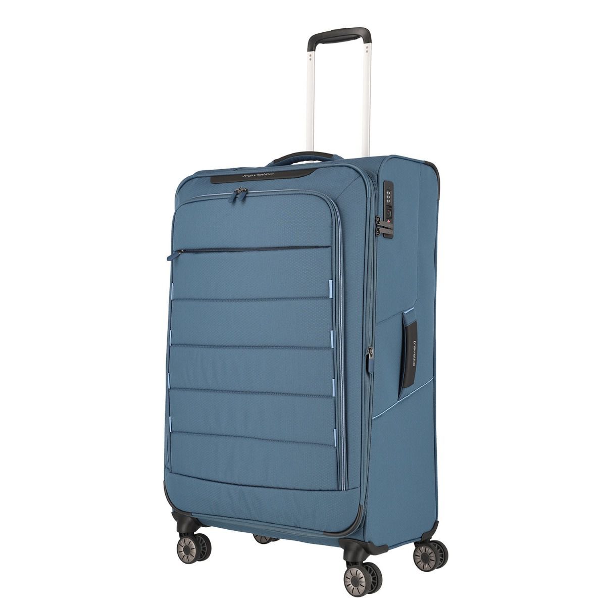 Travelite Skaii Panoramablau 4-Rollen Trolley L 78cm