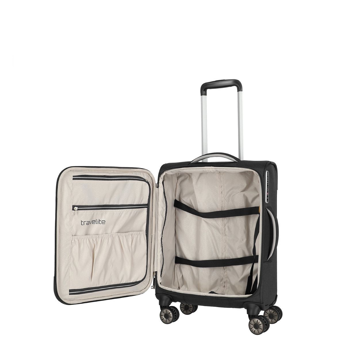 Travelite Miigo Nachtschwarz 4-Rollen Trolley S 55cm
