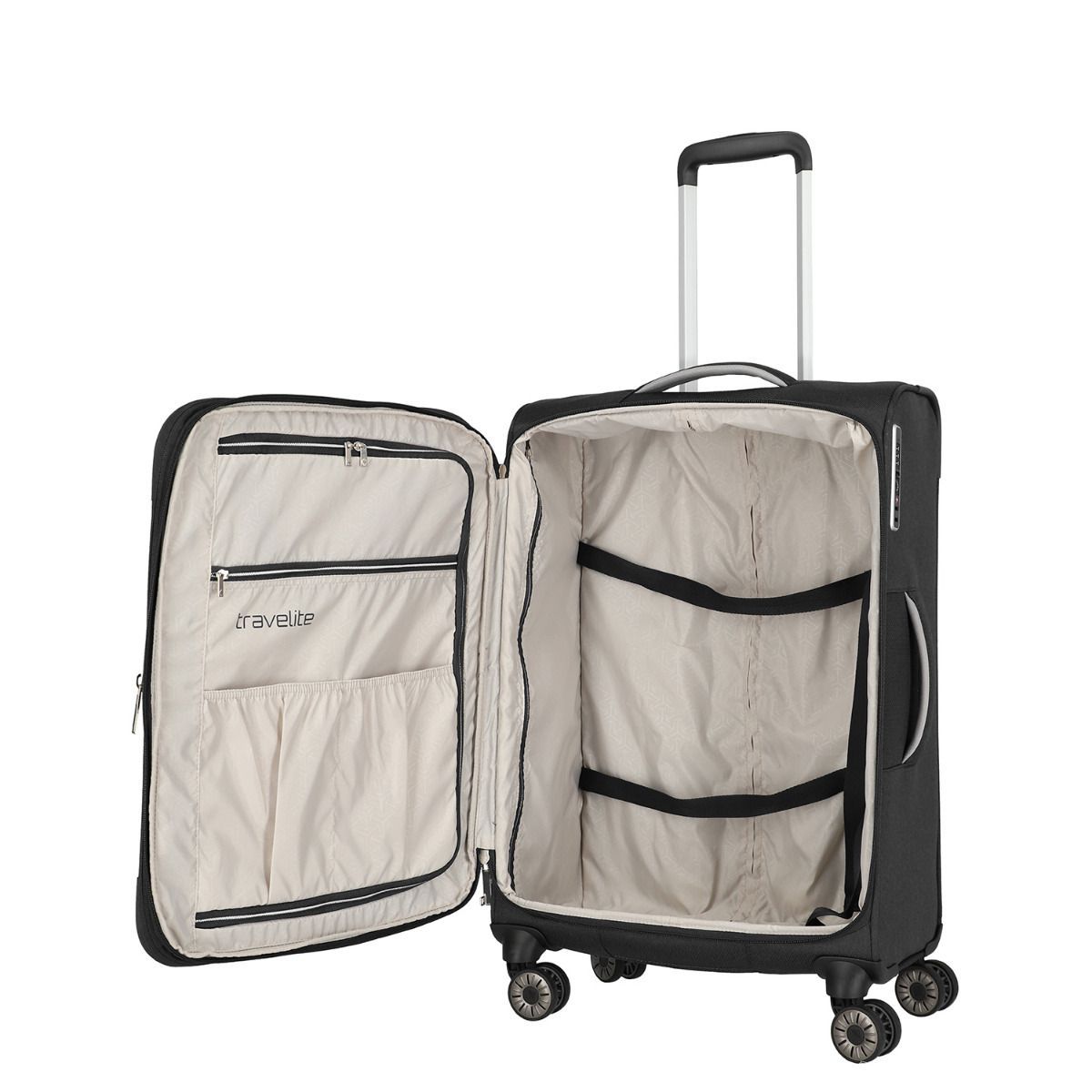 Travelite Miigo Nachtschwarz 4-Rollen Trolley M 67cm