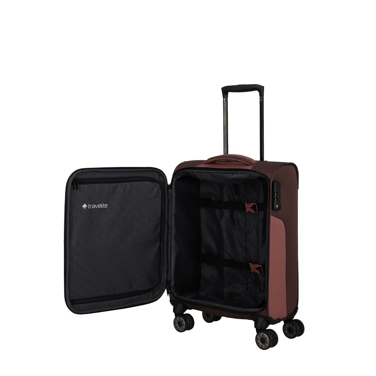 Travelite Viia Frühlingsrose 4-Rollen Trolley S 55cm