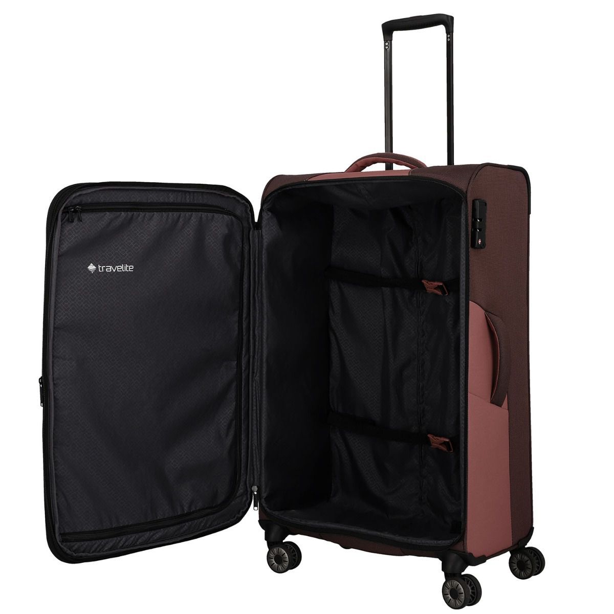 Travelite Viia Frühlingsrose 4-Rollen Trolley L 77cm