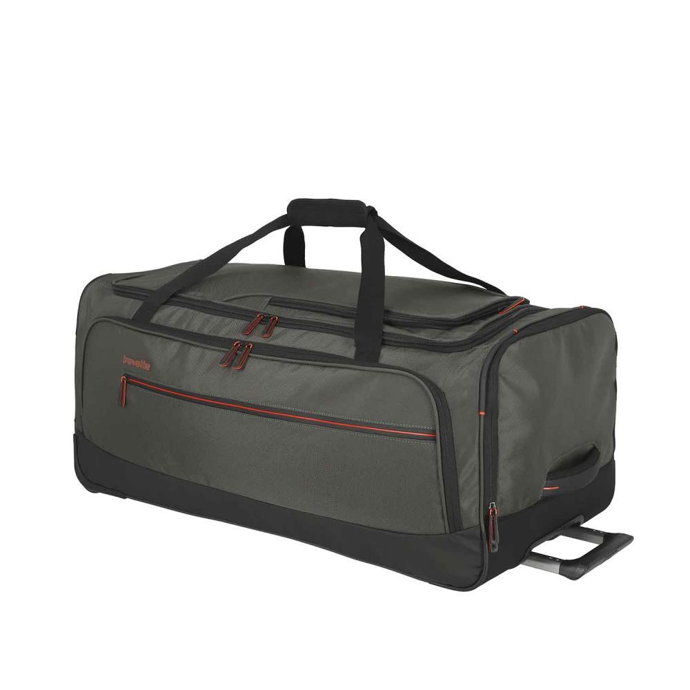 Travelite Crosslite Oliv Rollenreisetasche L 79 cm