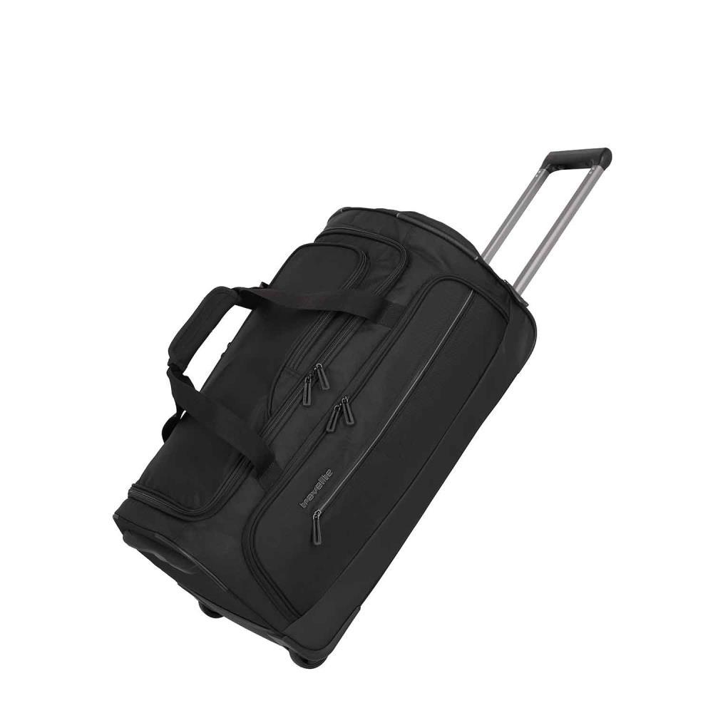 Travelite Crosslite Schwarz Rollenreisetasche M 69 cm