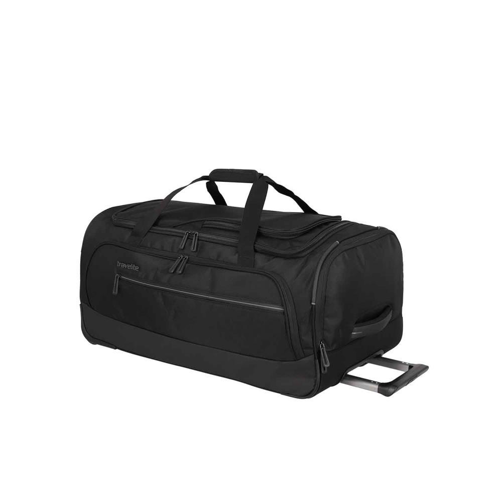 Travelite Crosslite Schwarz Rollenreisetasche M 69 cm