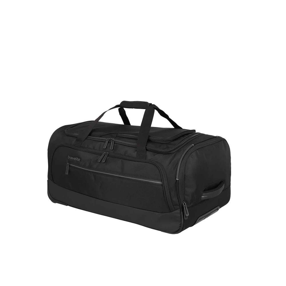 Travelite Crosslite Schwarz Rollenreisetasche M 69 cm