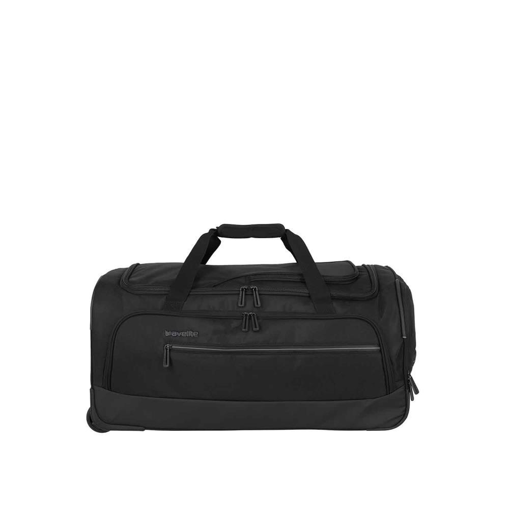 Travelite Crosslite Schwarz Rollenreisetasche M 69 cm