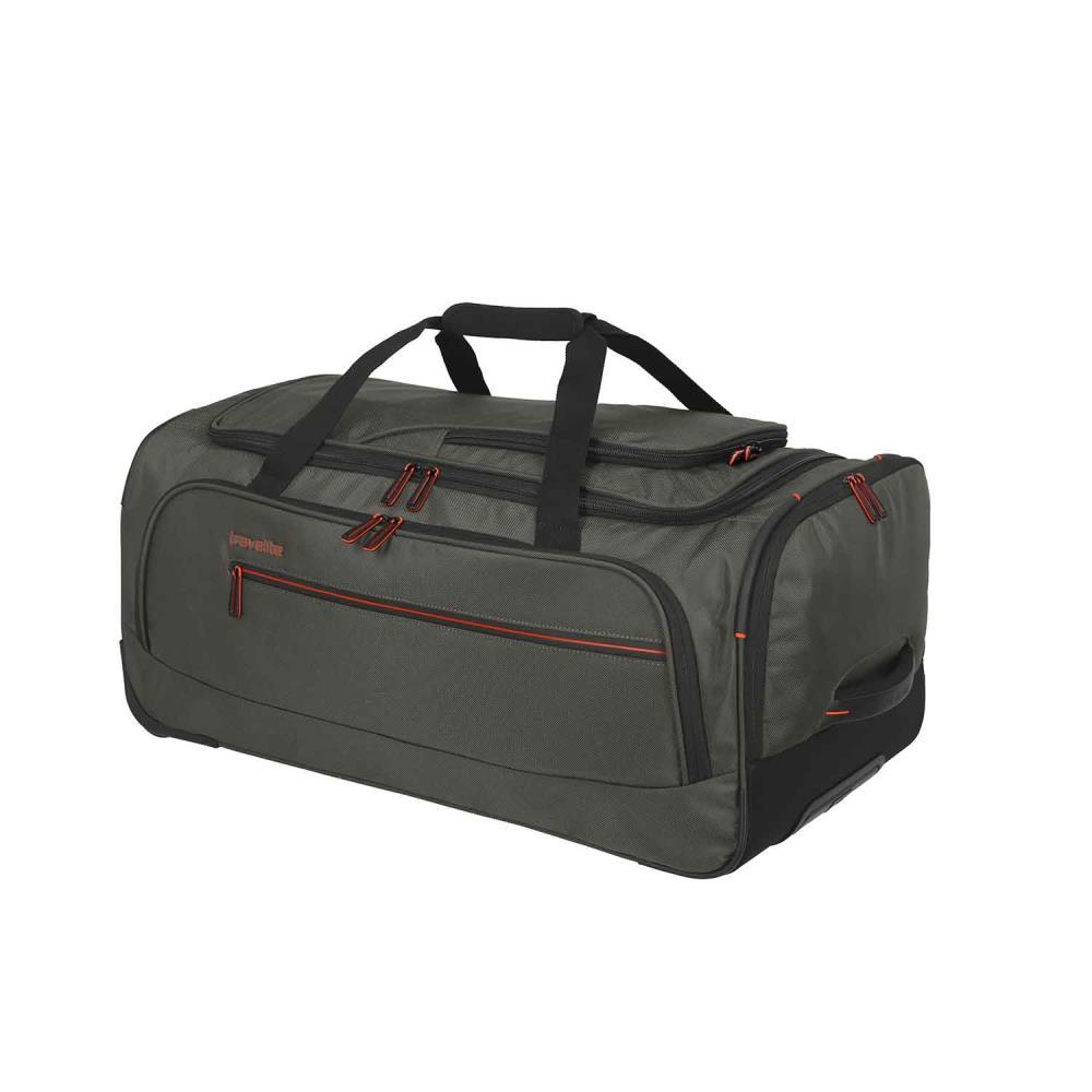 Travelite Crosslite Oliv Rollenreisetasche M 69 cm