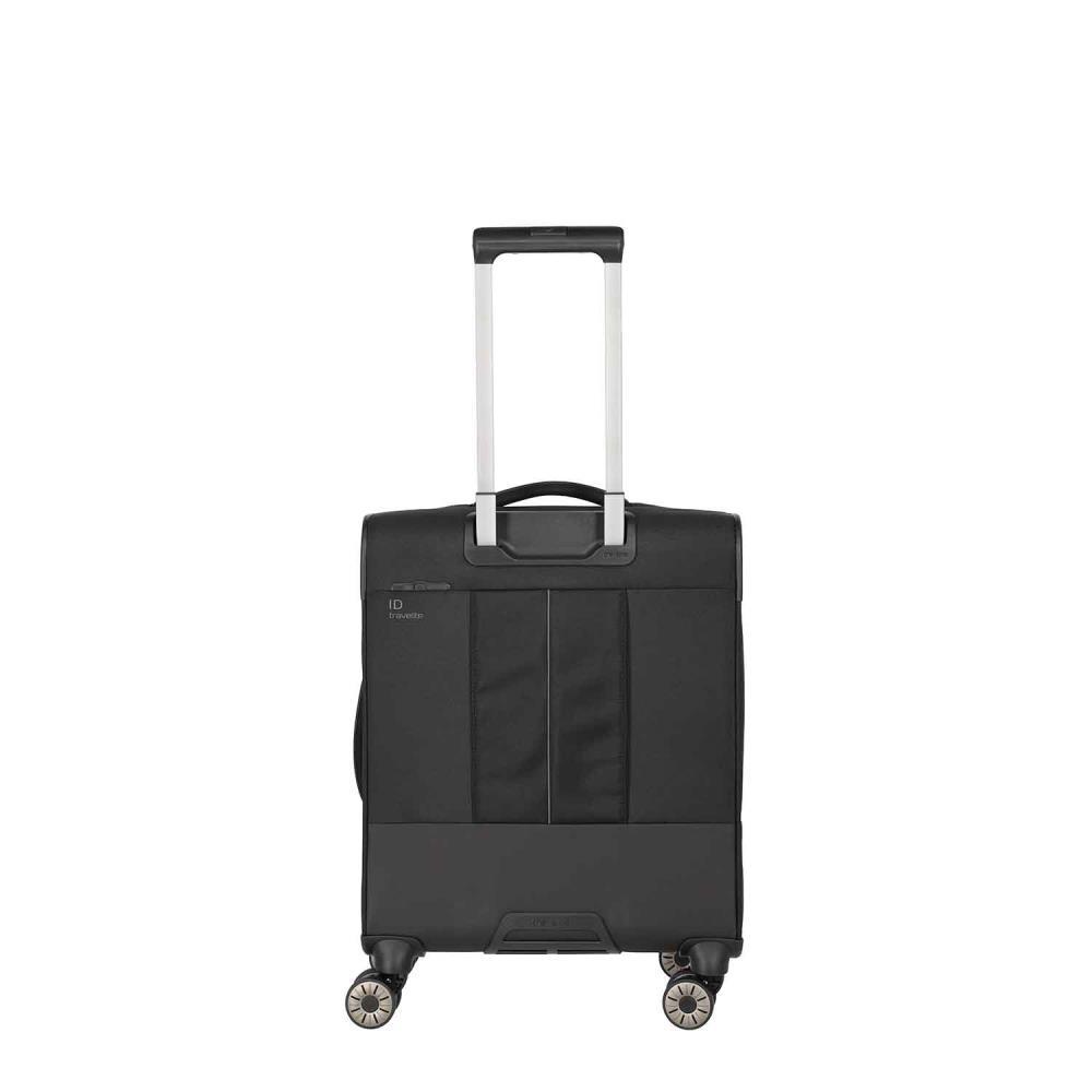 Travelite Crosslite Schwarz 4-Doppelrollen Trolley S 55 cm