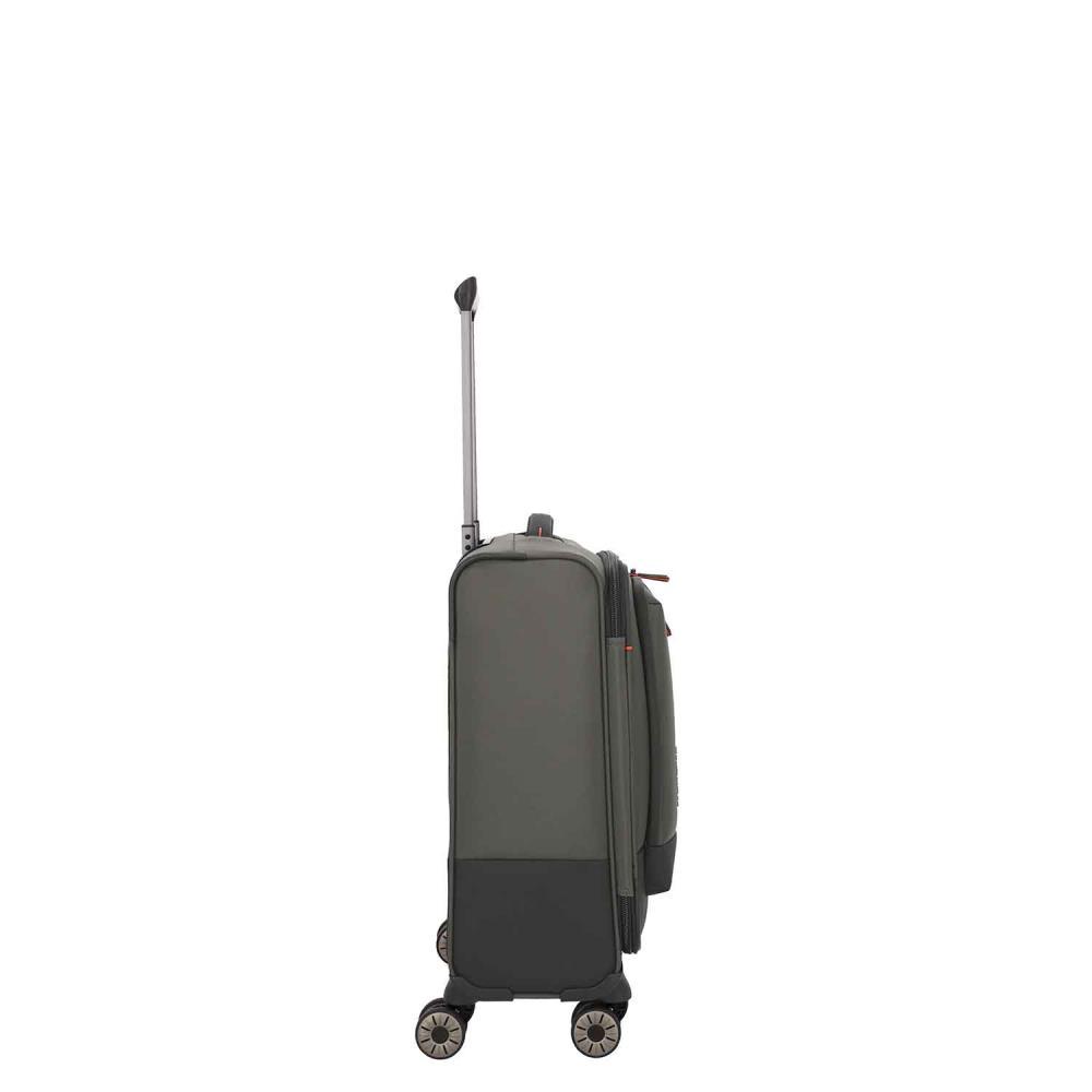 Travelite Crosslite Oliv 4-Doppelrollen Trolley S 55 cm