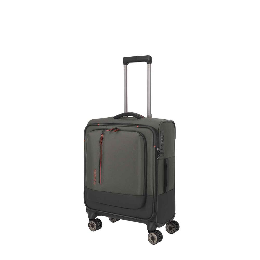 Travelite Crosslite Oliv 4-Doppelrollen Trolley S 55 cm