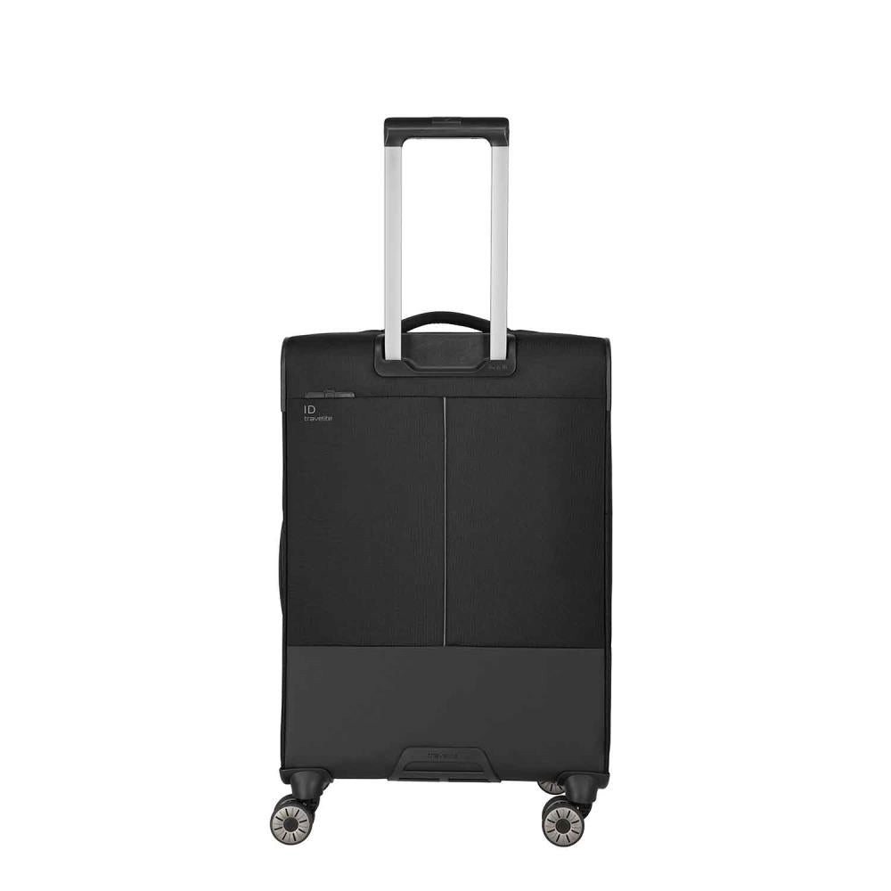 Travelite Crosslite Schwarz 4-Doppelrollen Trolley M 66 cm
