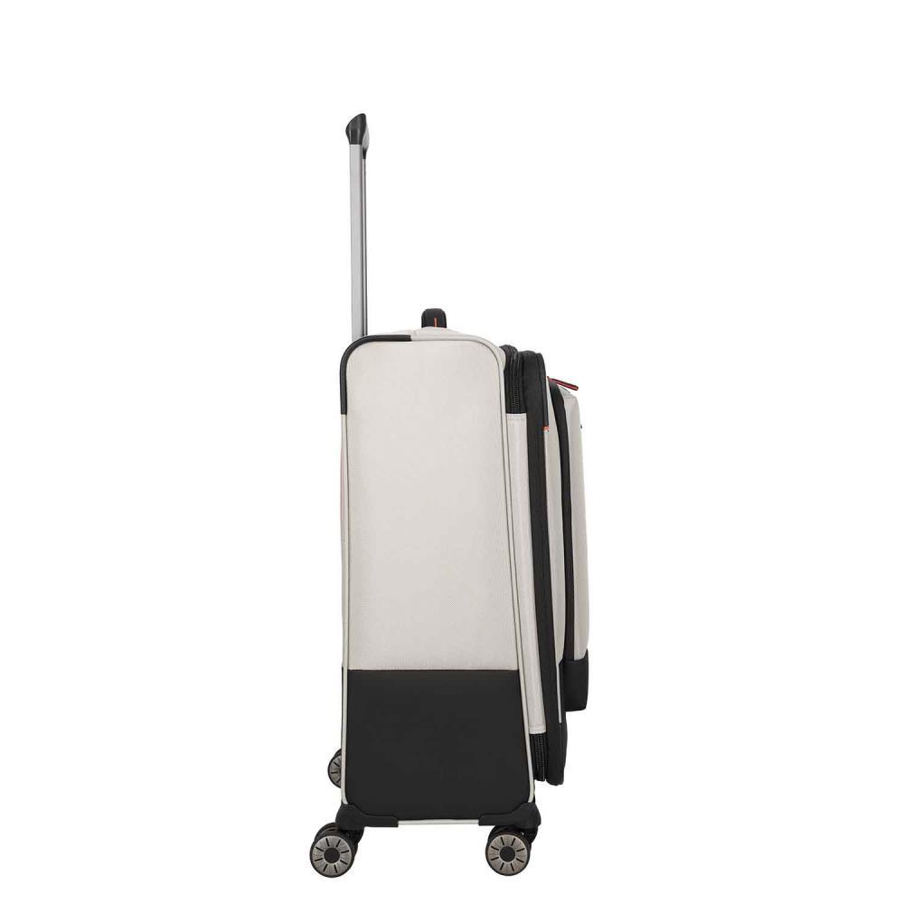 Travelite Crosslite Natur 4-Doppelrollen Trolley M 66 cm