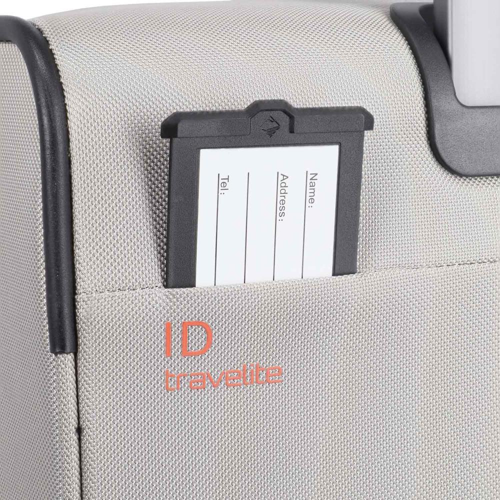 Travelite Crosslite Natur 4-Doppelrollen Trolley M 66 cm
