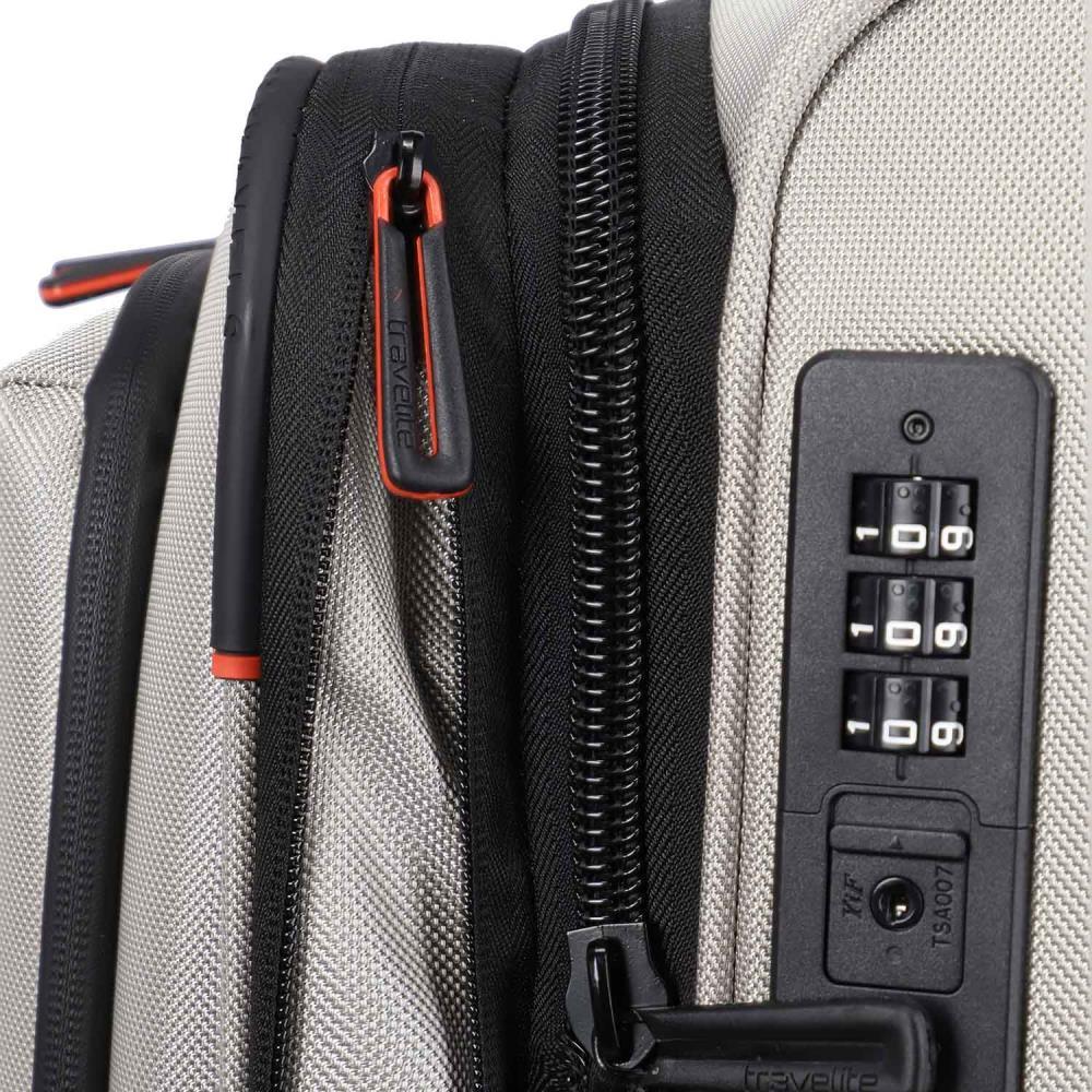 Travelite Crosslite Natur 4-Doppelrollen Trolley M 66 cm