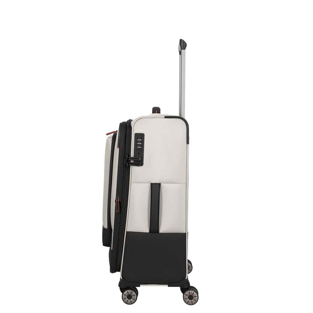 Travelite Crosslite Natur 4-Doppelrollen Trolley M 66 cm