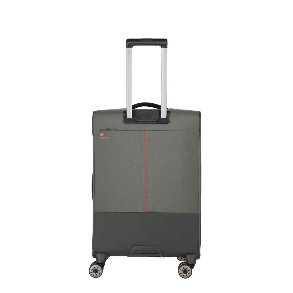 Travelite Crosslite Oliv 4-Doppelrollen Trolley M 66 cm