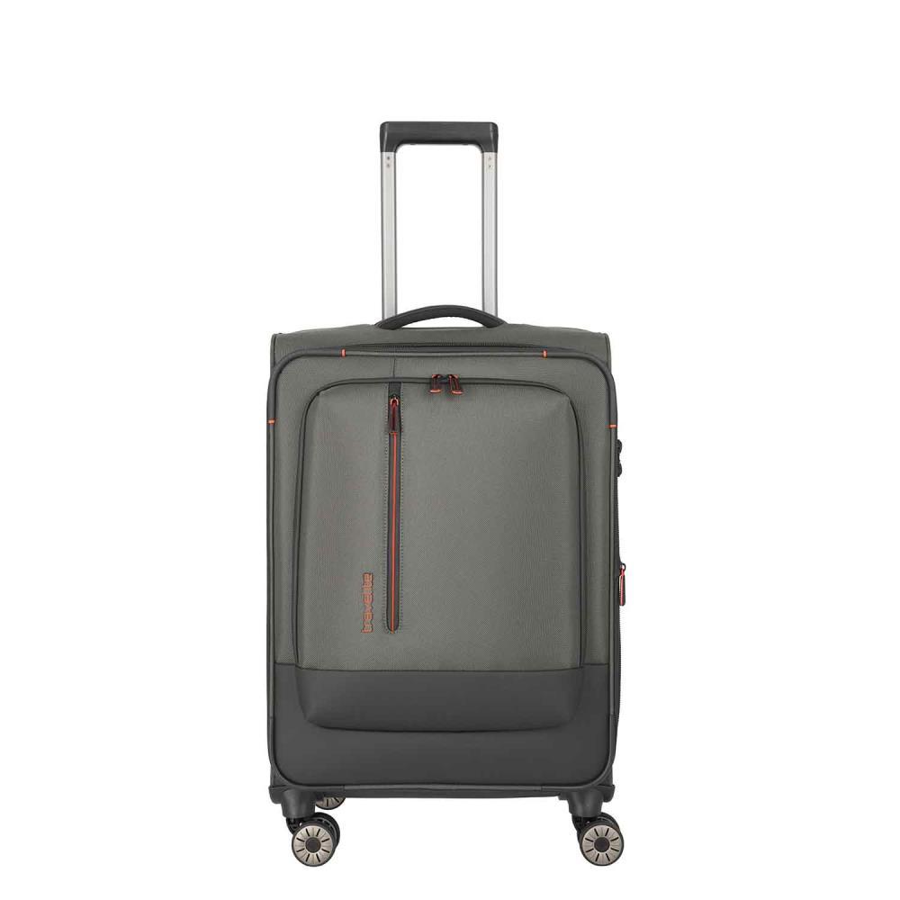 Travelite Crosslite Oliv 4-Doppelrollen Trolley M 66 cm