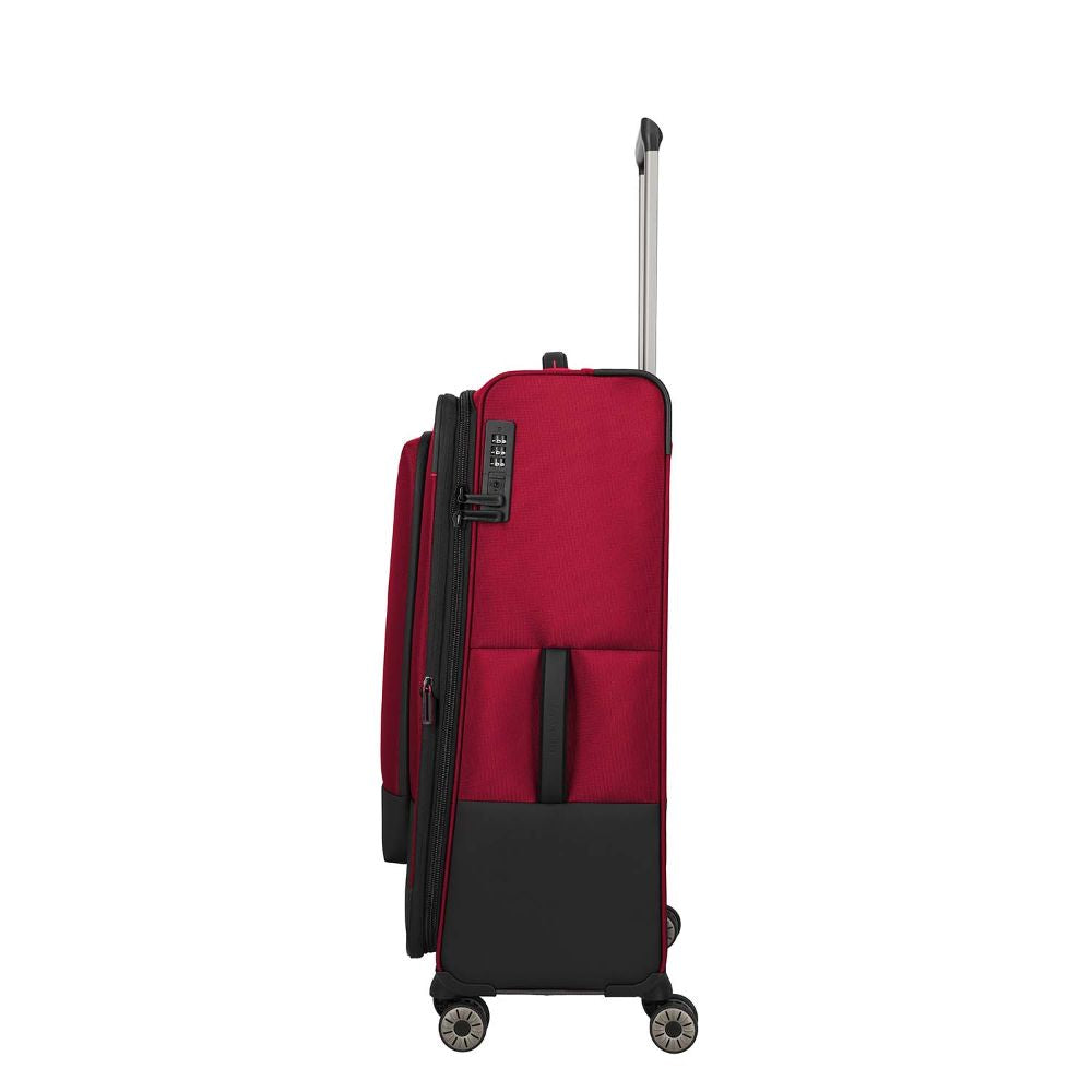 Travelite Crosslite Rot 4-Doppelrollen Trolley L 77 cm