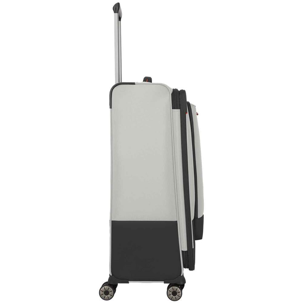 Travelite Crosslite Natur 4-Doppelrollen Trolley L 77 cm