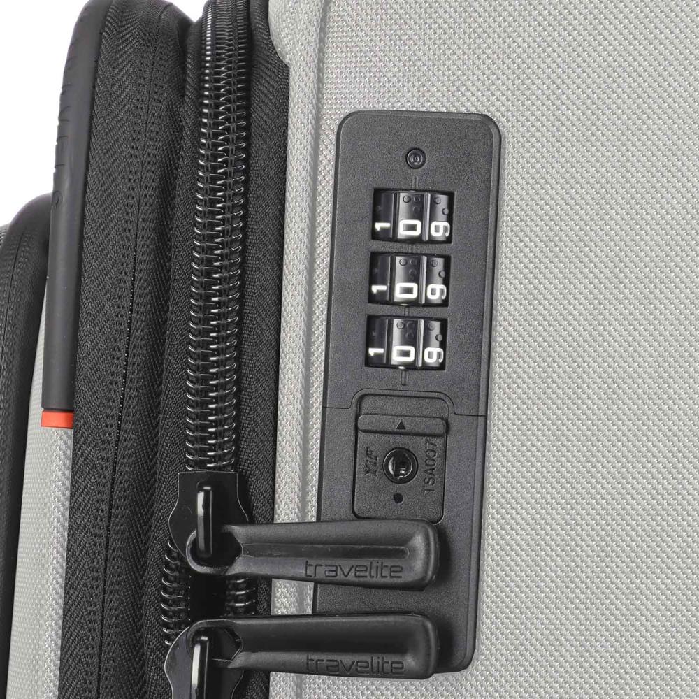 Travelite Crosslite Natur 4-Doppelrollen Trolley L 77 cm