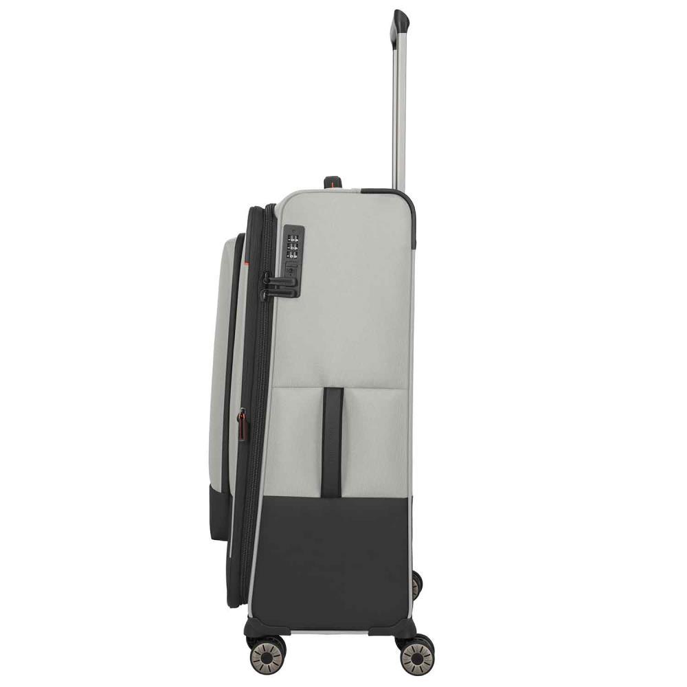 Travelite Crosslite Natur 4-Doppelrollen Trolley L 77 cm