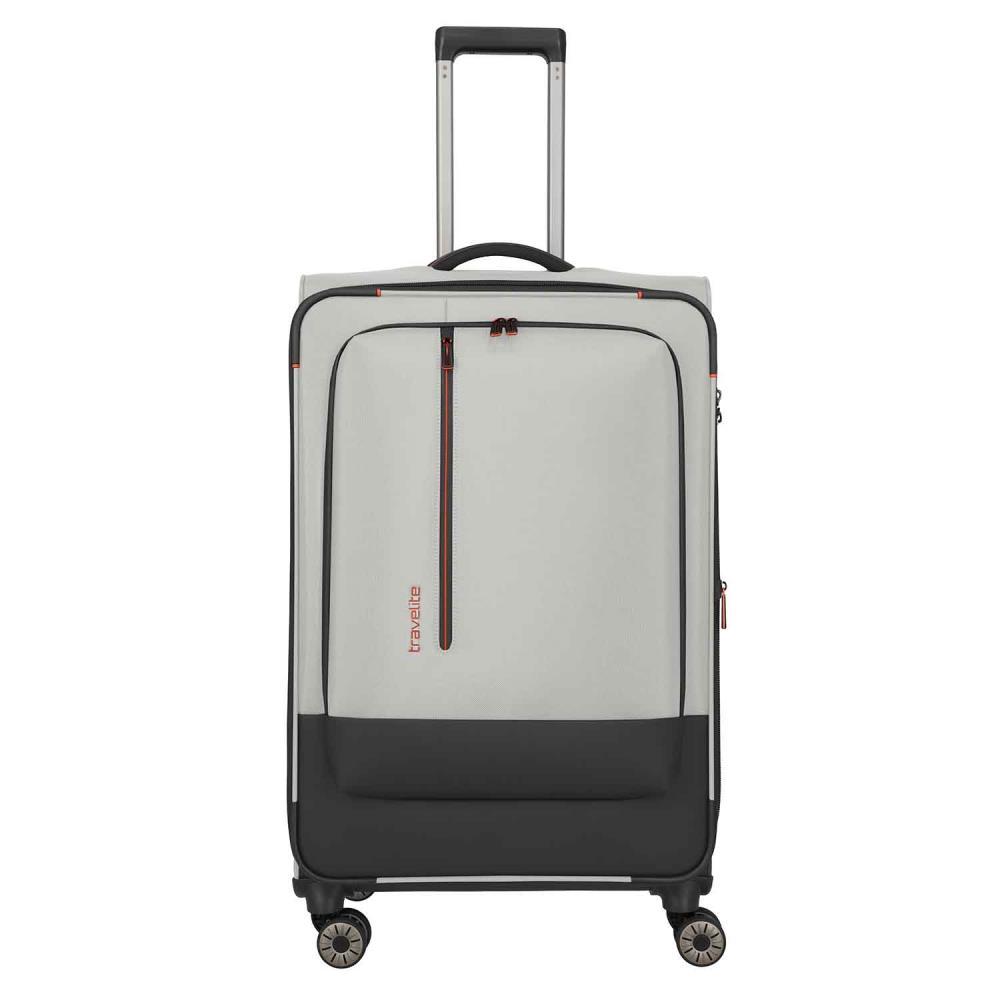 Travelite Crosslite Natur 4-Doppelrollen Trolley L 77 cm